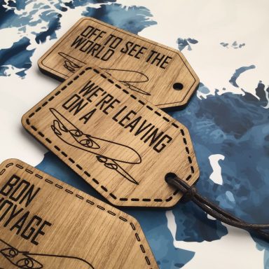 Wood Luggage tag